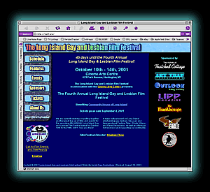 Long Island Gay and Lesbian Film Festival web site